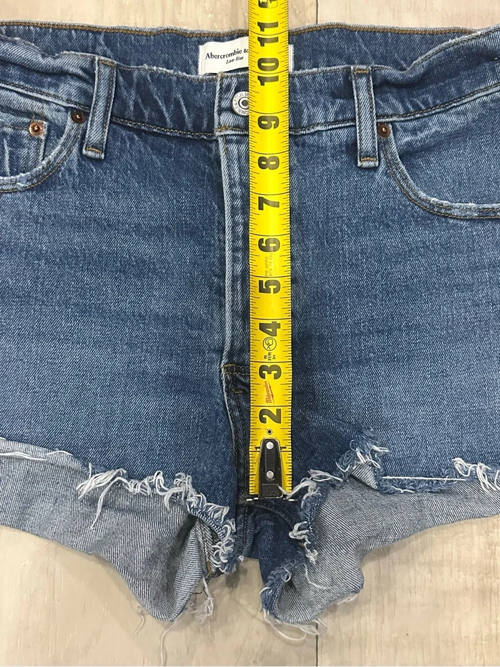 Abercrombie & Fitch Low Rise Denim Shorts